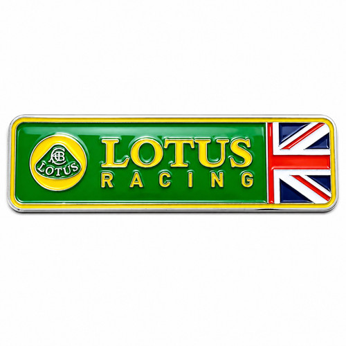 1pc lotus racing flag - racing, metal