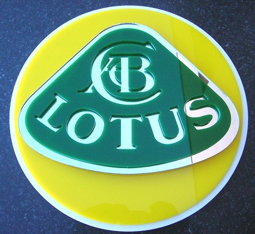Lotus sign car art display - sign,