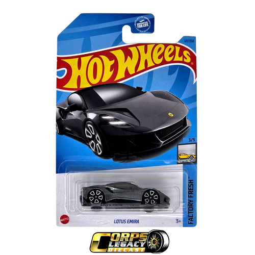 Hot wheels lotus emira - hot, 2023