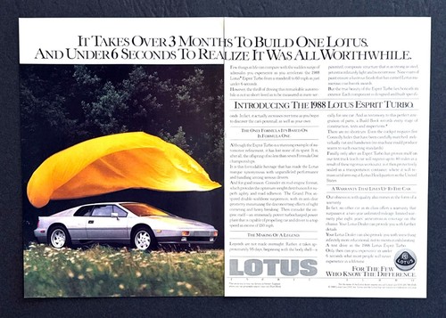 1988 lotus esprit - lotus, turbo