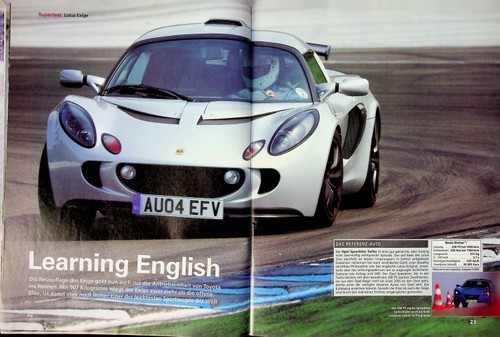 Sport auto 2004 lotus exige - sport, 08/2004