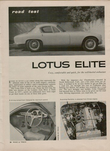 1960 lotus elite ultimate - elite,